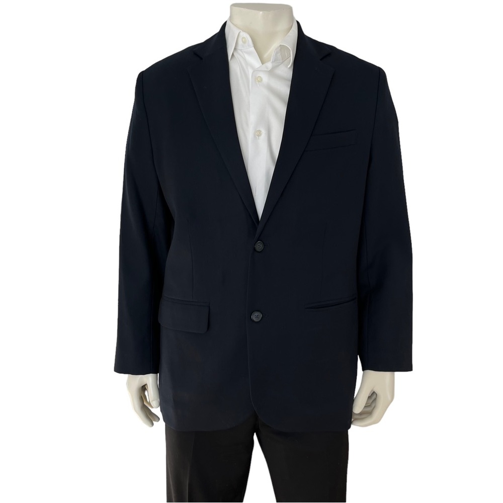 L.L.Bean Wool Blazer Sport Coat in Navy Blue Men Size 38R